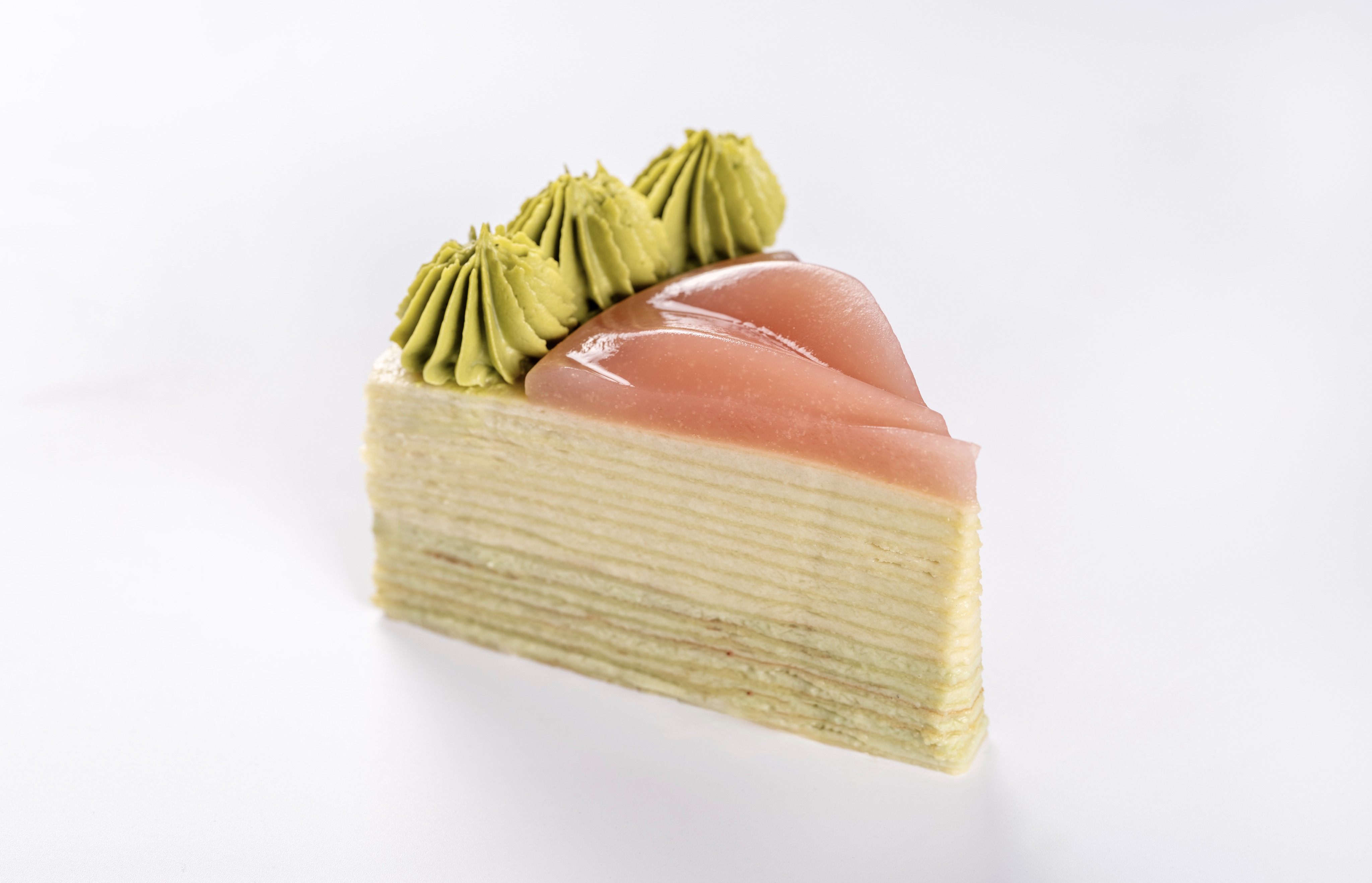 龙井蜜桃千层蛋糕
