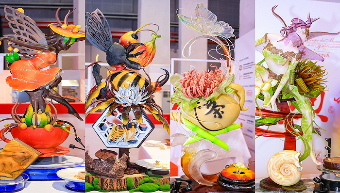 第四届中国甜品锦标赛在上海顺利举办，5J火腿成为艺术餐器新作的灵感来源 |美食情报